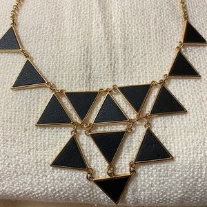 Gold and Black statement necklace